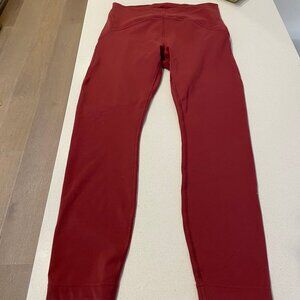 Lululemon Instill high rise tight 25"- mulled wine